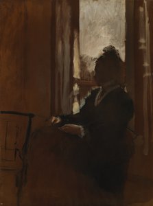 Mujer en una ventana, c.1871-2 de Edgar Degas