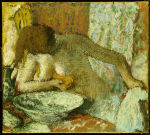 Mujer en su tocador, c.1897 de Edgar Degas
