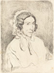 Mujer con gorro con volantes Dame agée, 1859-1860 de Edgar Degas