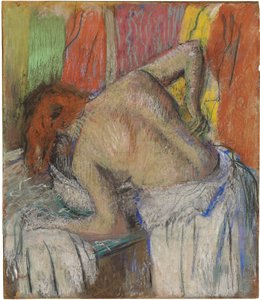 Mujer lavándose la espalda, c.1895 de Edgar Degas