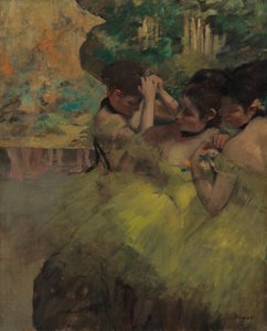Bailarinas amarillas en las alas de Edgar Degas