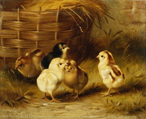 Pollitos por cesta de Edgar Hunt