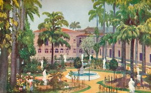 Jardín del Palacio de Itamaraty - Ministerio de Relaciones Exteriores, 1914 de Edgar L. Pattison