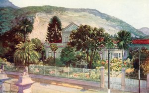 Residencia del senador Ruy Barboza, Rua Sao Clemente (litografía en color) de Edgar L. Pattison