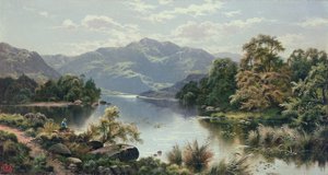 Una Escena de Lago en el Norte de Gales