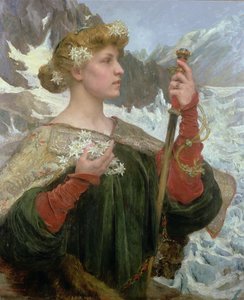 Edelweiss (óleo sobre tabla)