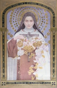 Santa Teresa de Lisieux (1873-97) 1928 (acuarela sobre papel)