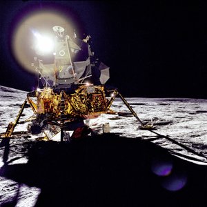 Antares en las Tierras Altas de Fra Mauro, superficie lunar, 1971 de Edgar Mitchell