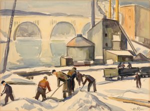 Trabajador del C.W.A. en Key Bridge de Edgar Nye