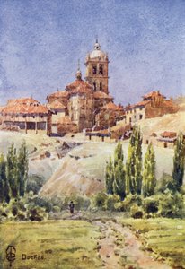 Norte de España: Dueñas (litografía en color) de Edgar T. A. Wigram
