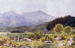 Norte de España: El Valle de Masma, cerca de Mondonedo (litografía en color) de Edgar T. A. Wigram