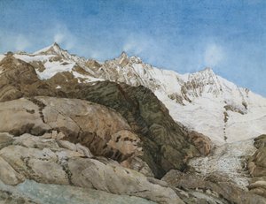 El Mischabe Horner de Saas-Fee, Valais, Suiza de Edith A. Paine