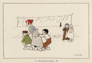 El triunfo de la justicia II (litografía en color) de Edith Farmiloe