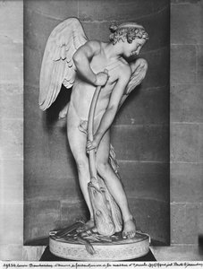 Cupido tallando su arco del garrote de Hércules, 1747-50