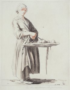 La vendedora de manzanas de Edmé Bouchardon
