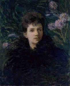 Joven Mujer con Violetas, c.1910
