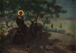 Huida a Egipto, hacia 1915 (óleo sobre lienzo)