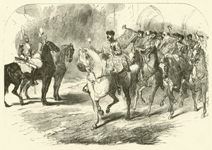 Banda de los Guardias a Caballo de Edmond (after) Morin
