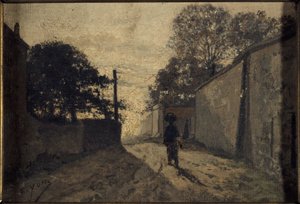Rue Saint-Vincent en Montmartre, hacia 1865 (óleo sobre lienzo) de Edmond Charles Yon