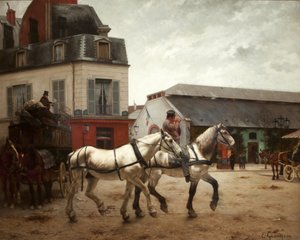 Una parada de coche en la Place de Passy