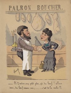 En una carnicería de Edmond Lavrate