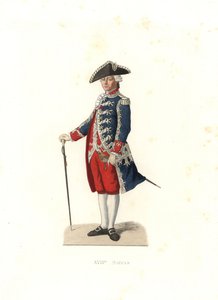 Conde de Vergennes, capitán de los Gardes de la Porte du Roi, Francia de Edmond Lechevallier Chevignard