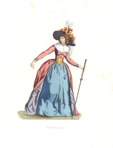 Mujer a la moda, Francia de Edmond Lechevallier Chevignard