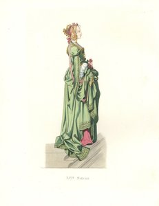 Dama flamenca en espera de Edmond Lechevallier Chevignard