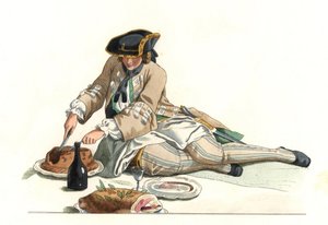 Caballero francés con traje de caza de Edmond Lechevallier Chevignard