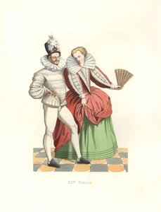 Nobles franceses en la corte de Enrique III (1574-1589) de Edmond Lechevallier Chevignard