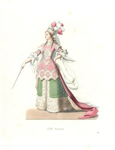 Mujer francesa en traje de ballet de Edmond Lechevallier Chevignard