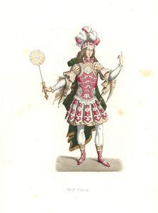 Luis XIV, el Rey Sol, en traje de ballet de Edmond Lechevallier Chevignard