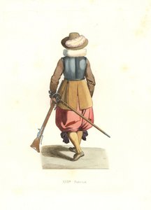 Mosquetero de Flandes francés de Edmond Lechevallier Chevignard