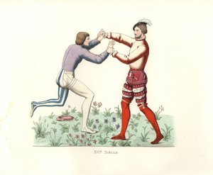 Luchadores franceses de Edmond Lechevallier Chevignard
