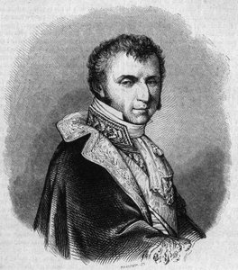 Retrato de Nicolas François Mollien (1758-1850), político francés. Grabado por Chevignard en 