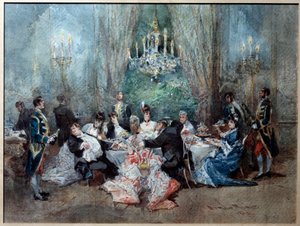 Escena de comida de Edmond Morin