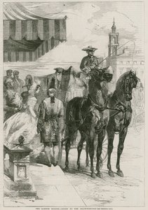 La temporada de Londres - yendo al salón de dibujo de Edmond Morin