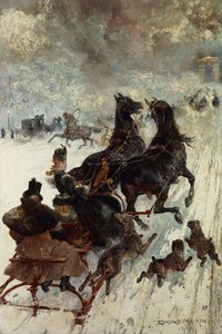 La carrera de trineos, 1877