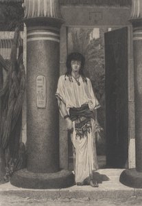 Egipcio en la entrada de su morada, de L