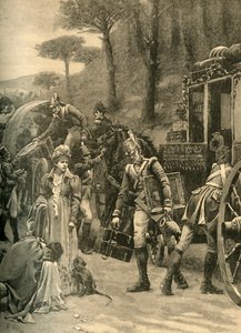 Huida del rey José Bonaparte de Vitoria, España, 1813 c1890