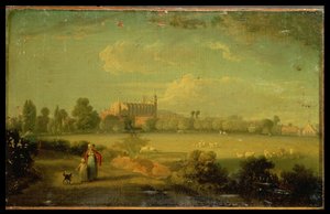 Vista de Eton desde los campos de juego de Edmund Bristow