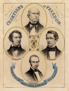 Campeones de la libertad, libertad de expresión, libertad de prensa, libertad de suelo, hombres libres de Edmund Burke Kellogg