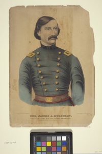 Coronel James A. Mulligan (litografía coloreada a mano)