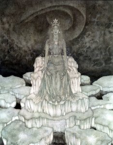 "La Reina de las Nieves La Reina de las Nieves en Majeste de Edmund Dulac