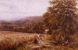 Tiempo de cosecha en el Dart de Edmund George Warren