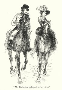 Ilustración de Jane Eyre de Charlotte Bronte de Edmund Henry Garrett