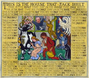 La casa que construyó Jack, c.1935 (gouache sobre papel)