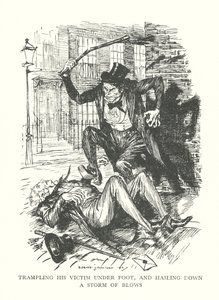 Ilustración para El extraño caso del Dr. Jekyll y el Sr. Hyde de R L Stevenson (litografía) de Edmund Joseph (after) Sullivan