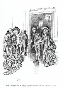 Ilustración para La Escuela del Escándalo de Sheridan (grabado) de Edmund Joseph (after) Sullivan