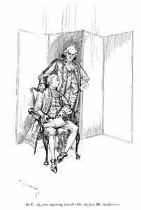 Ilustración para La Escuela del Escándalo de Sheridan (grabado) de Edmund Joseph (after) Sullivan